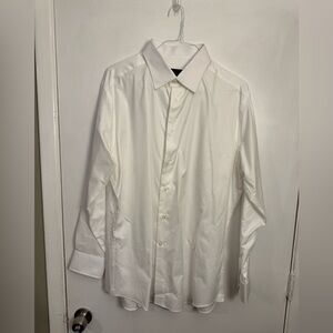 David Donahue White Dress Shirt men’s 18 34/35 button down office work